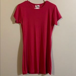 Vintage Ribbed T-shirt Dress